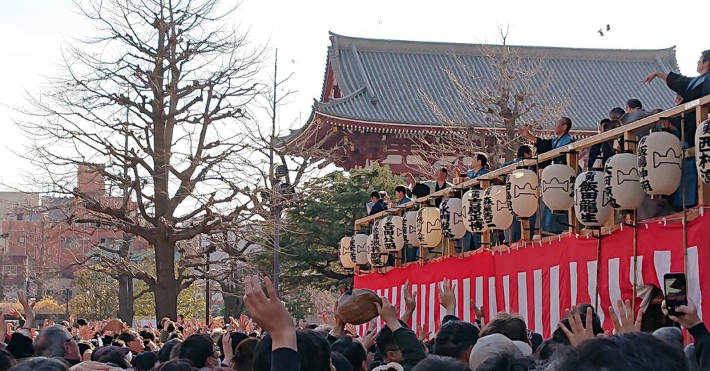 浅草寺の節分（豆まき）へ｜一年の無病息災と商売繁盛を願って